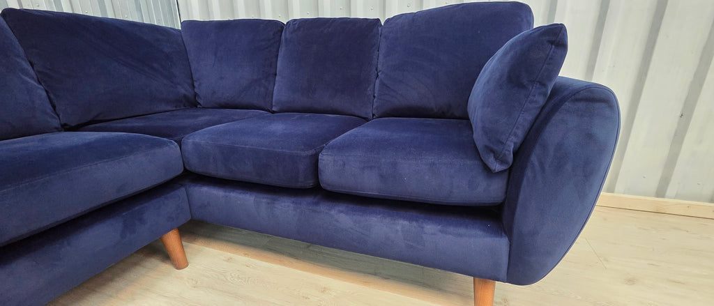Next Wilson plush velvet easy clean corner