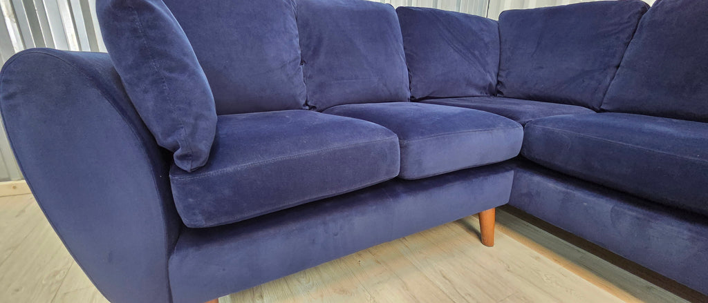 Next Wilson plush velvet easy clean corner