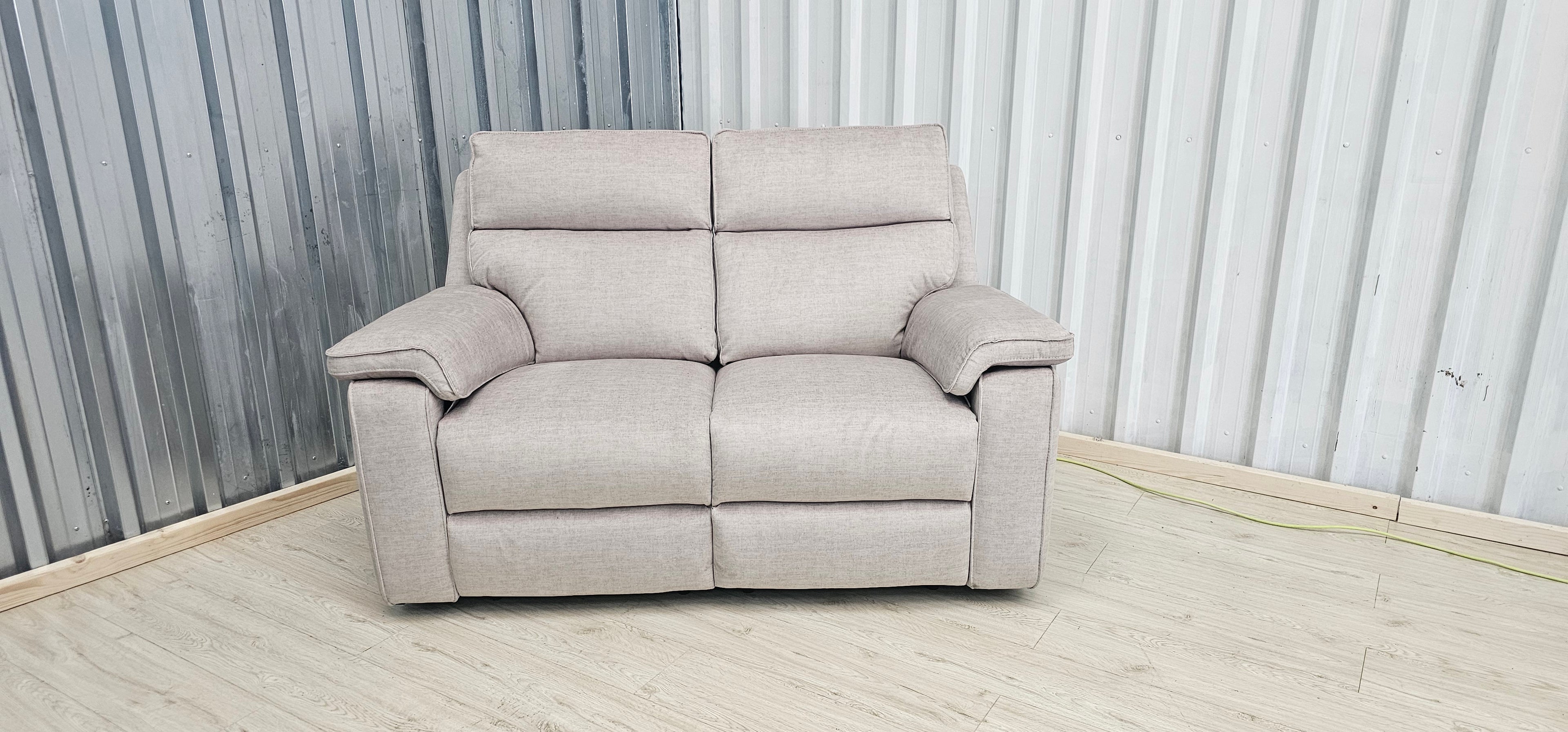 Oak Furniture Land Plush Beige Selby 2 Seater Electric Recliner