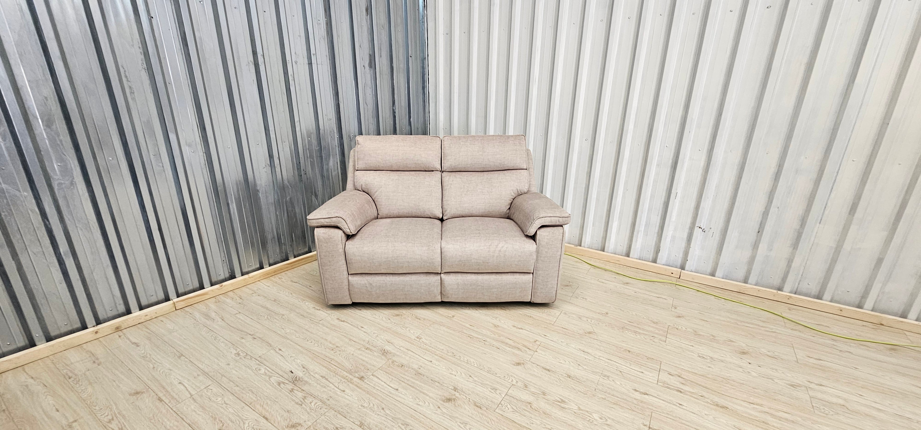 Oak Furniture Land Plush Beige Selby 2 Seater Electric Recliner