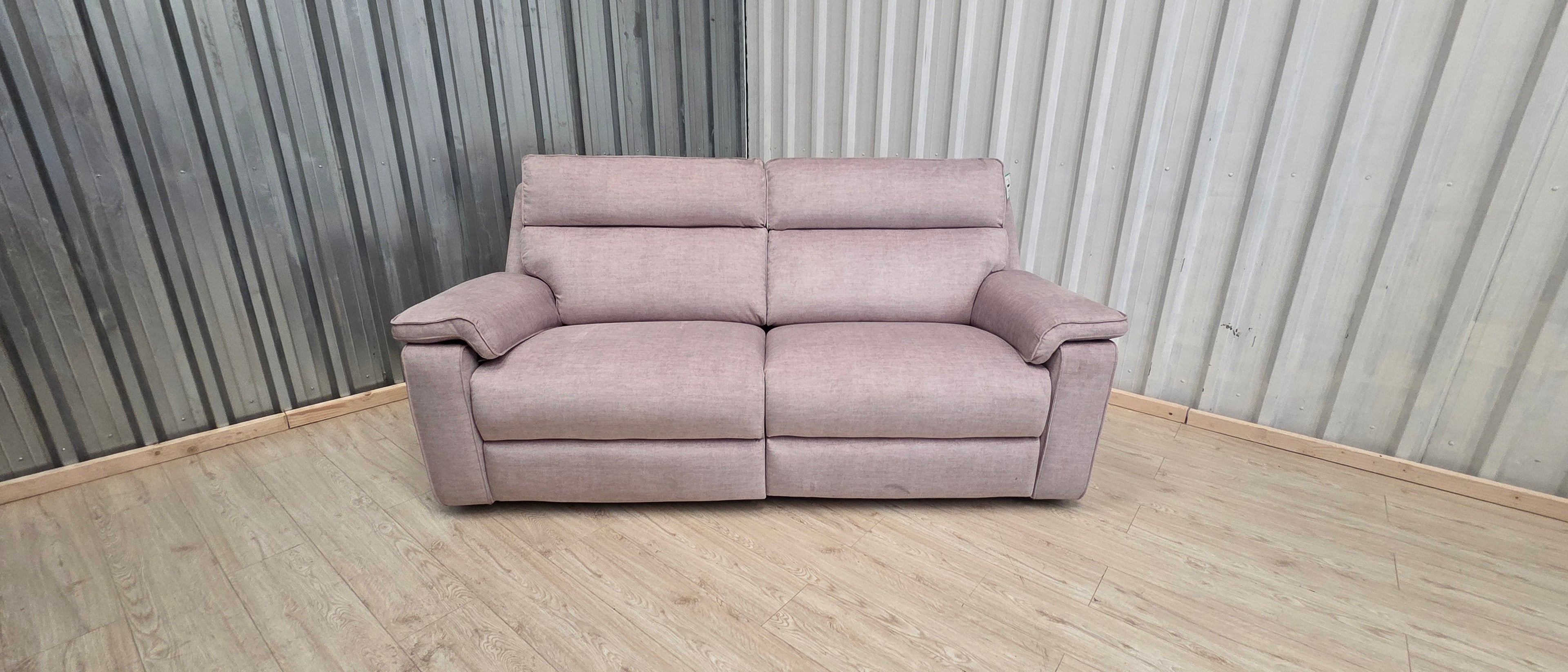Oak Furniture Land Plush Beige Selby Electric Recliner 3 Seater