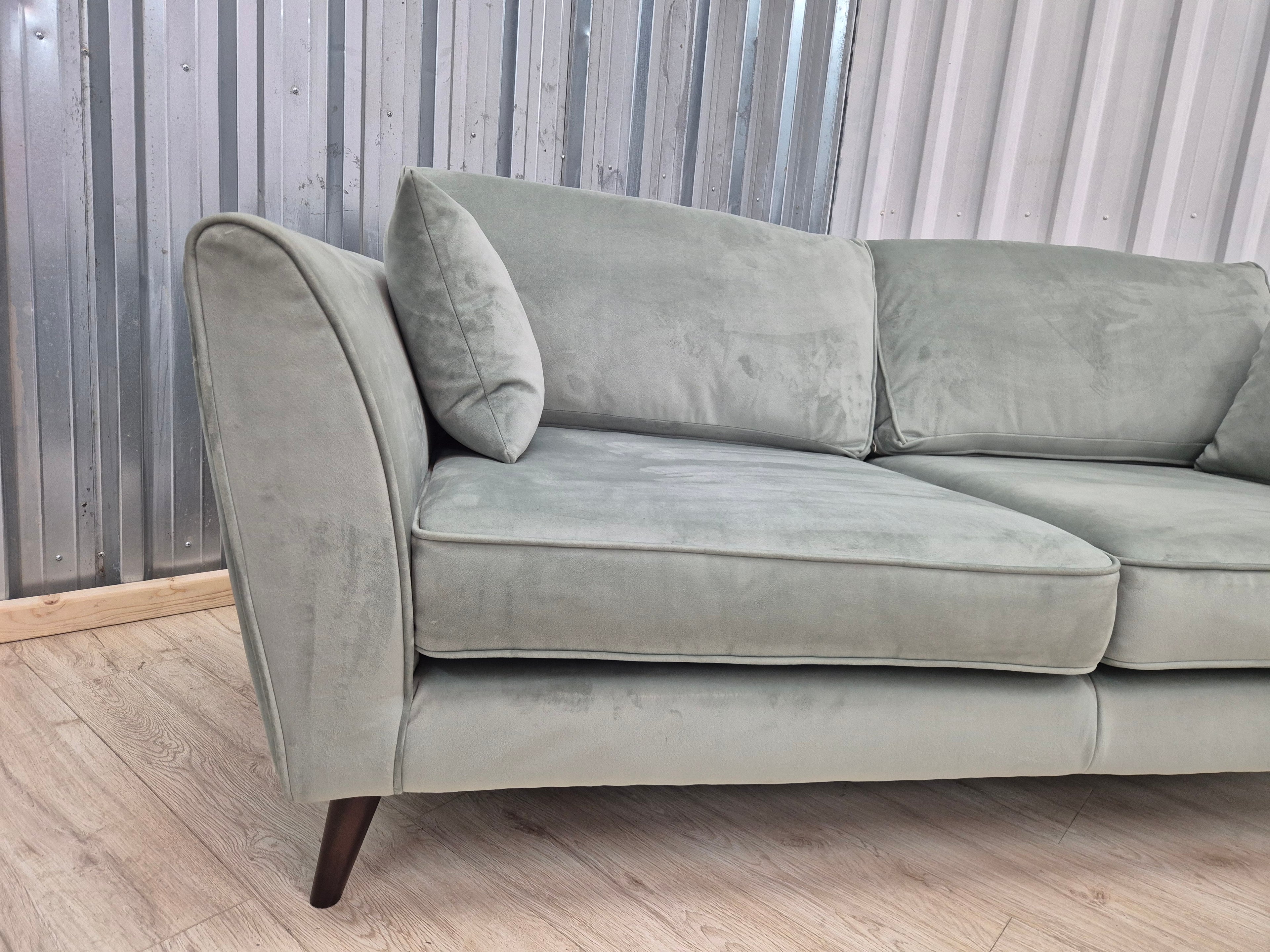 Sofology Keswick Green Deluxe Velvet 3 Seater