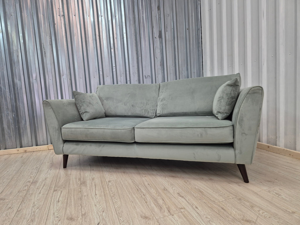 Sofology Keswick Green Deluxe Velvet 3 Seater