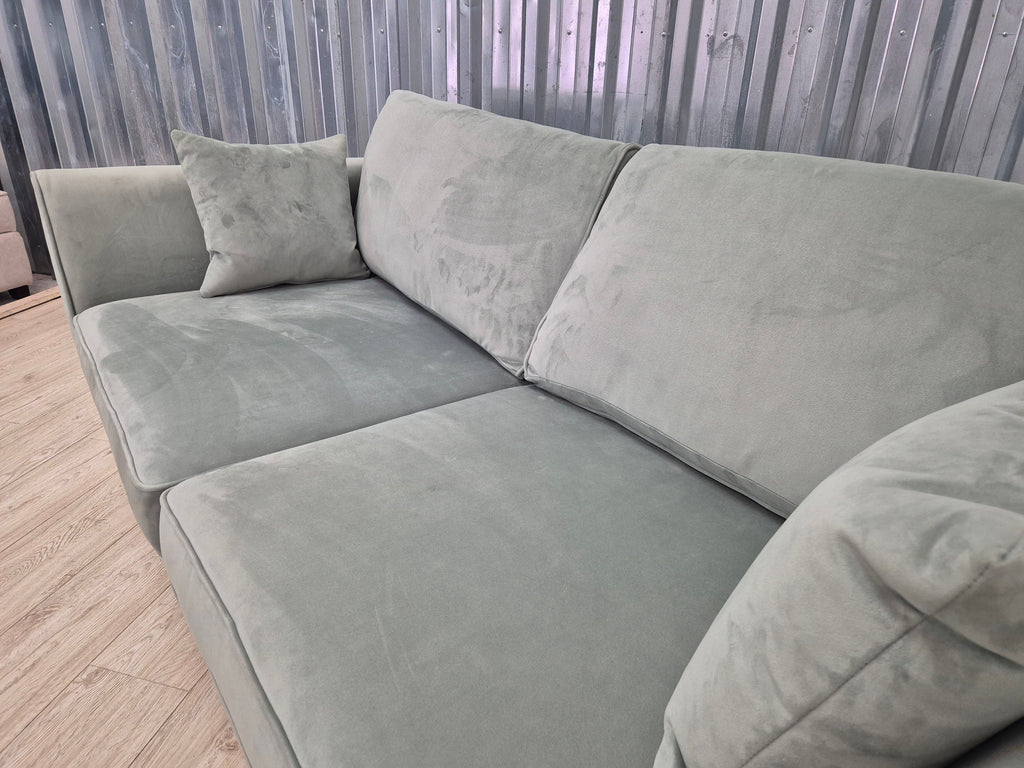 Sofology Keswick Green Deluxe Velvet 3 Seater