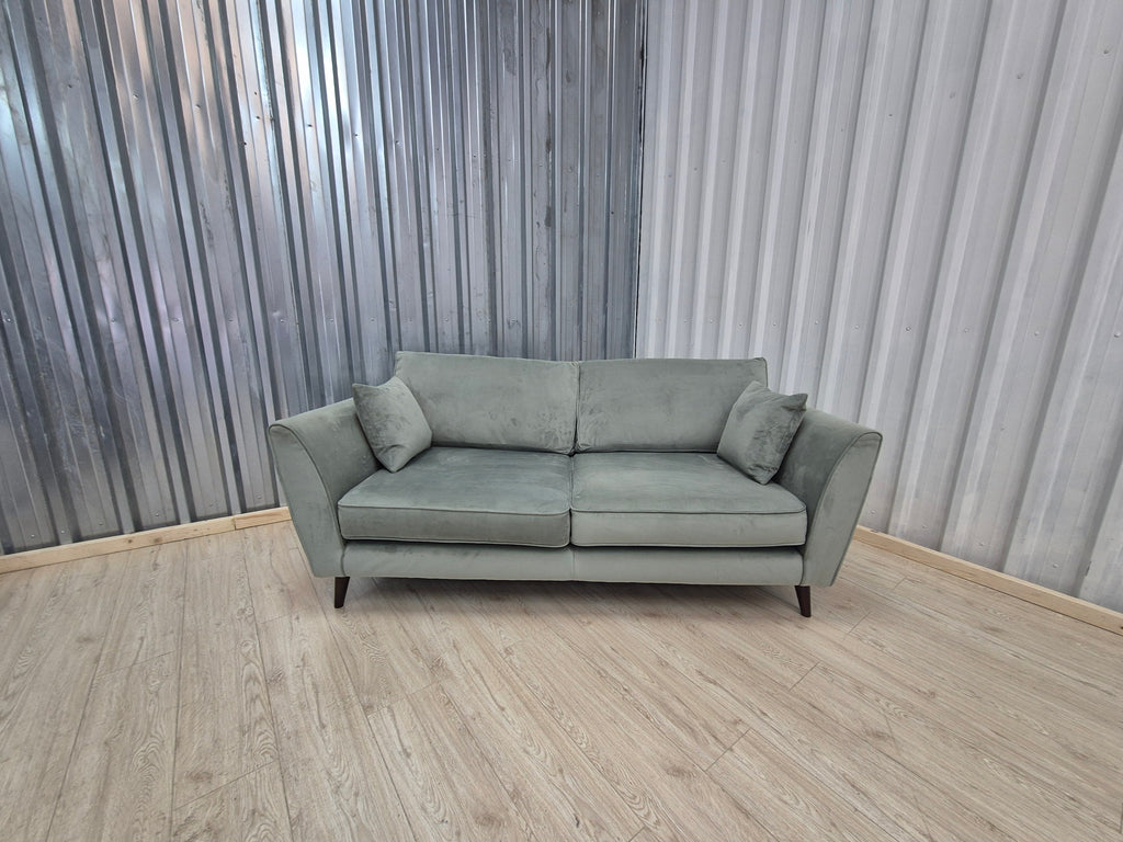 Sofology Keswick Green Deluxe Velvet 3 Seater