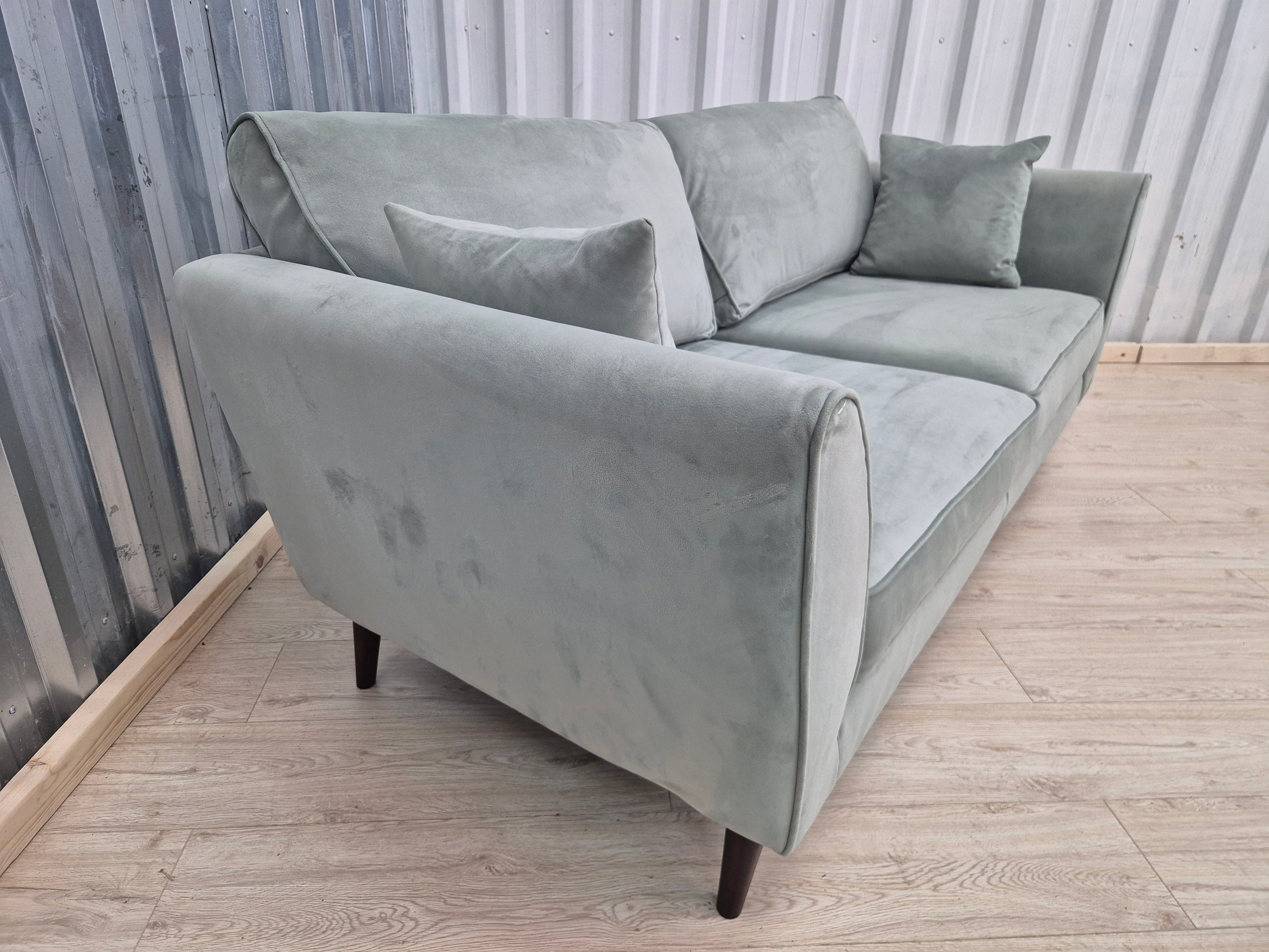 Sofology Keswick Green Deluxe Velvet 3 Seater