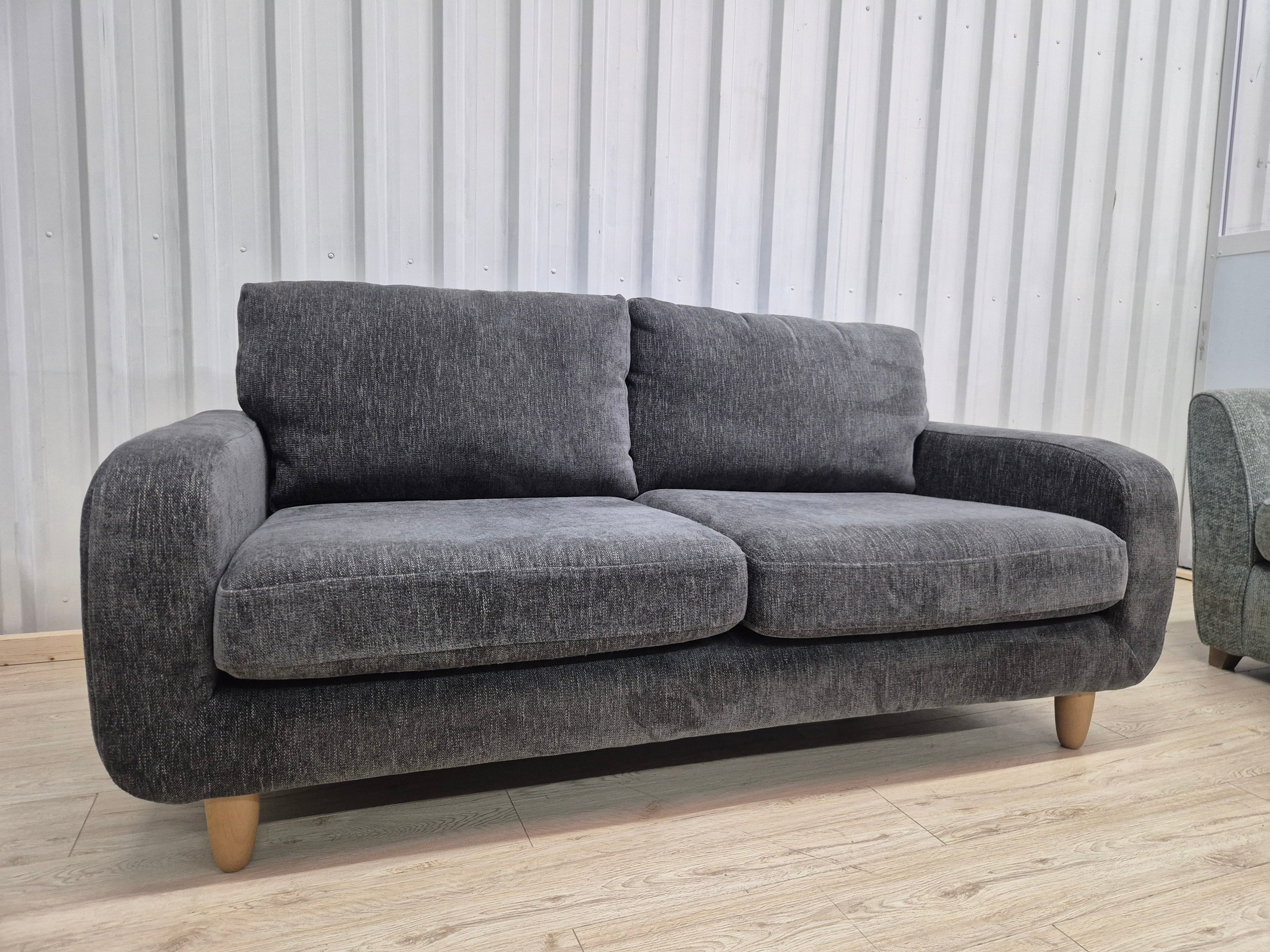 Next Camden Charcoal Small 3 Seater Sofa
