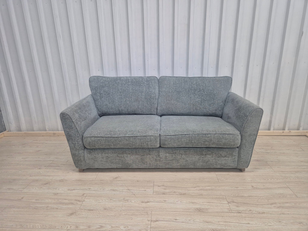 Sofology Canterbury Basketweave Blue 2 Seater Sofa Bed