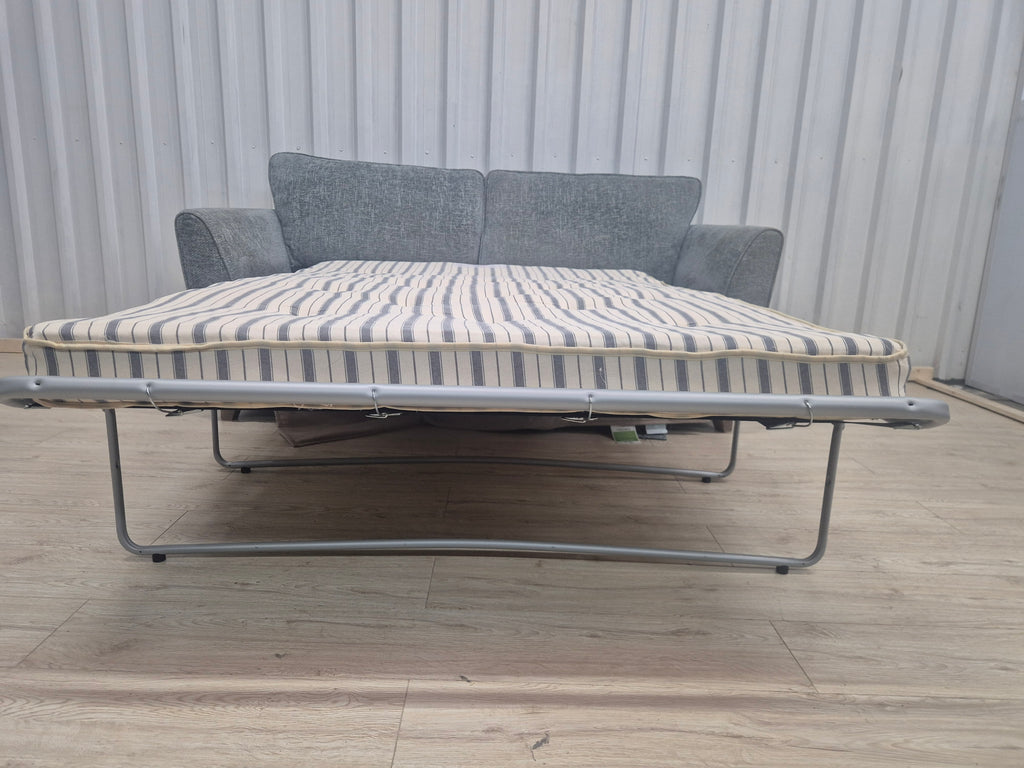Sofology Canterbury Basketweave Blue 2 Seater Sofa Bed