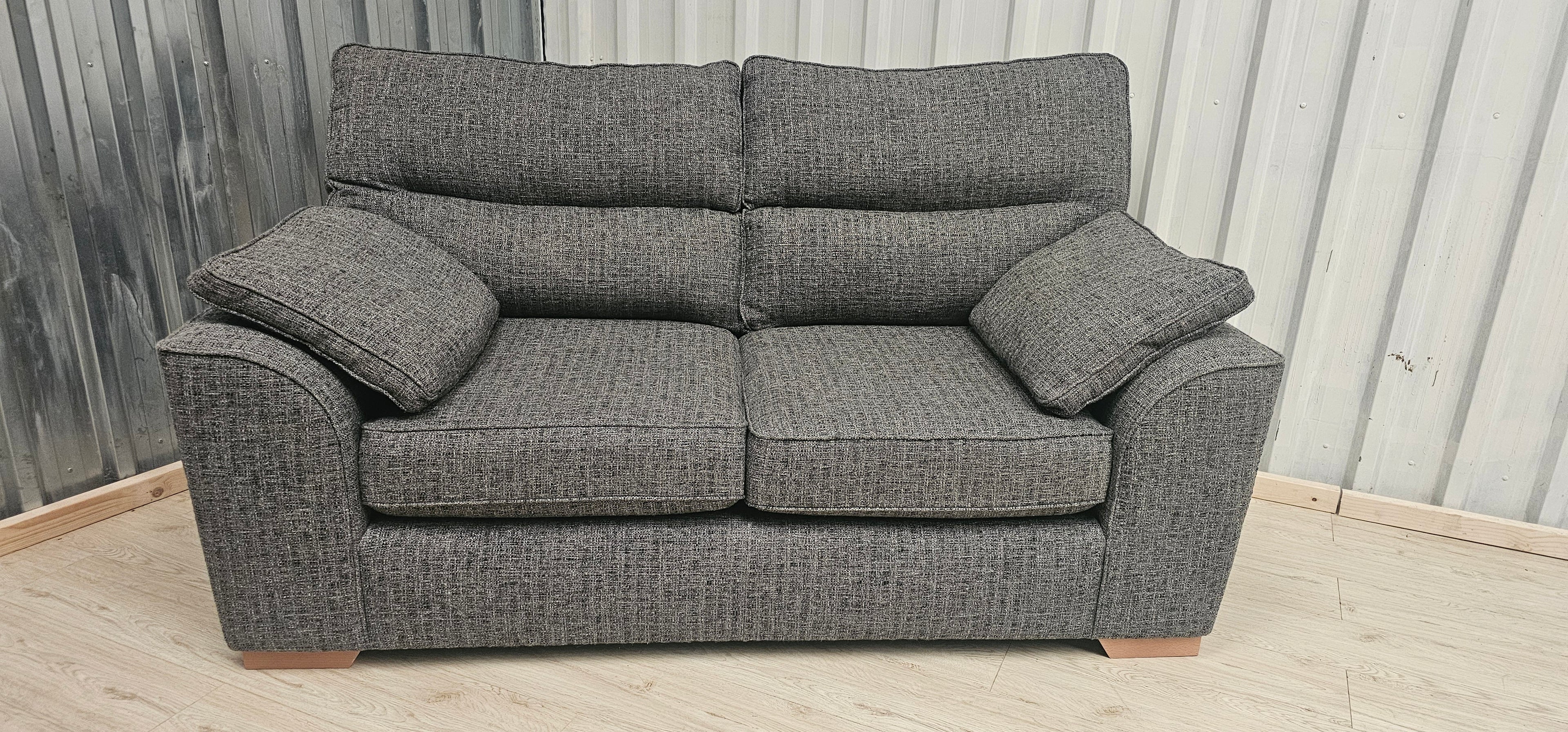 NEXT Stamford High Back Chunky Boucle Dark Grey