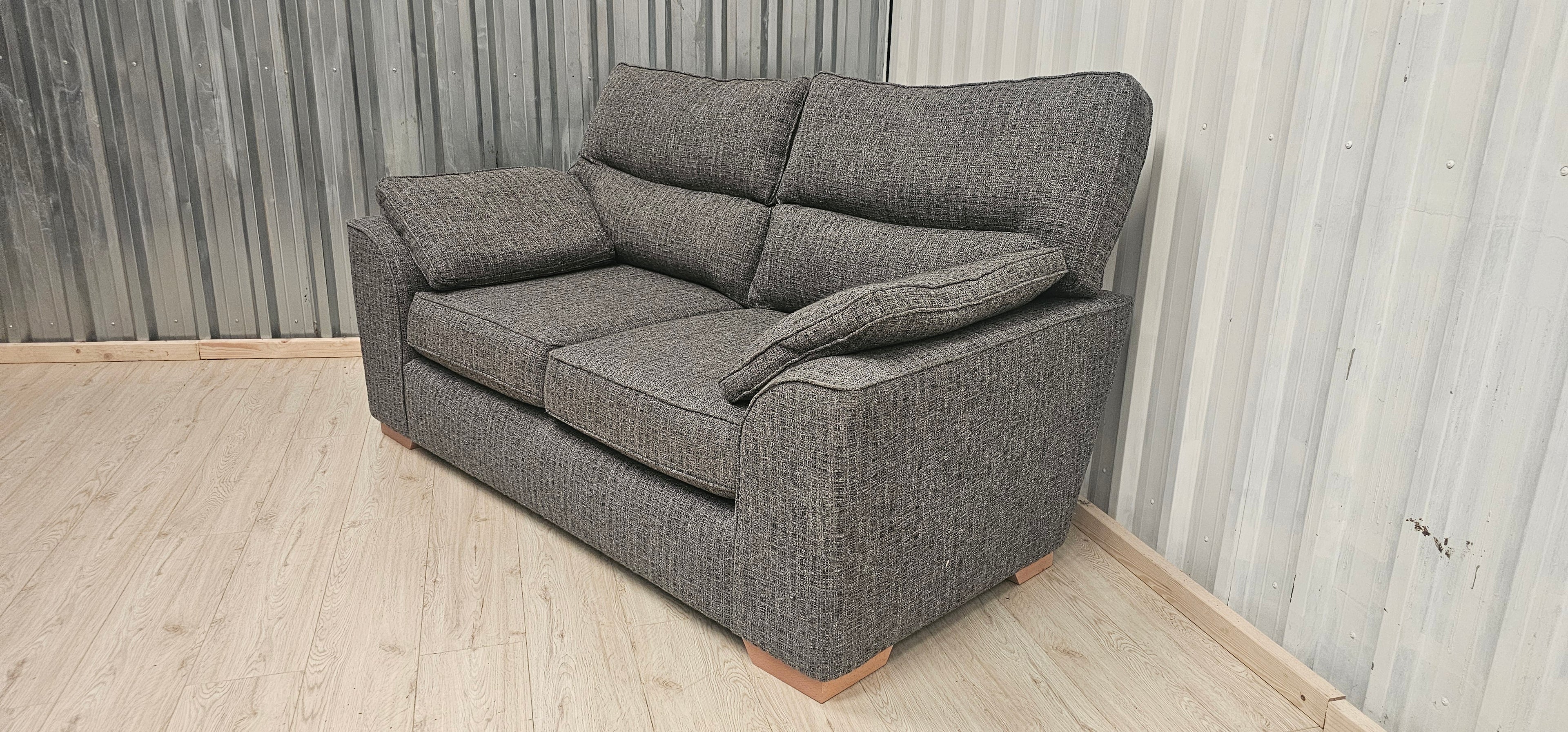 NEXT Stamford High Back Chunky Boucle Dark Grey