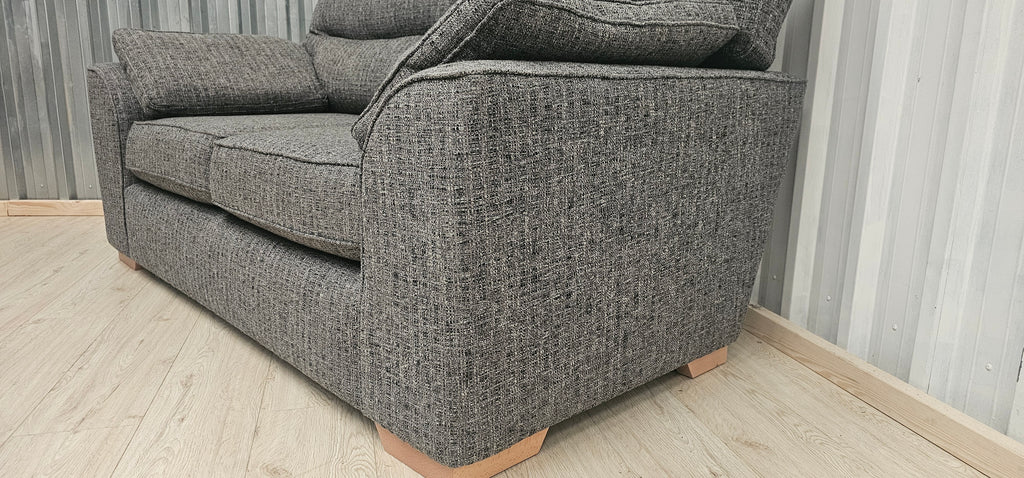 NEXT Stamford High Back Chunky Boucle Dark Grey