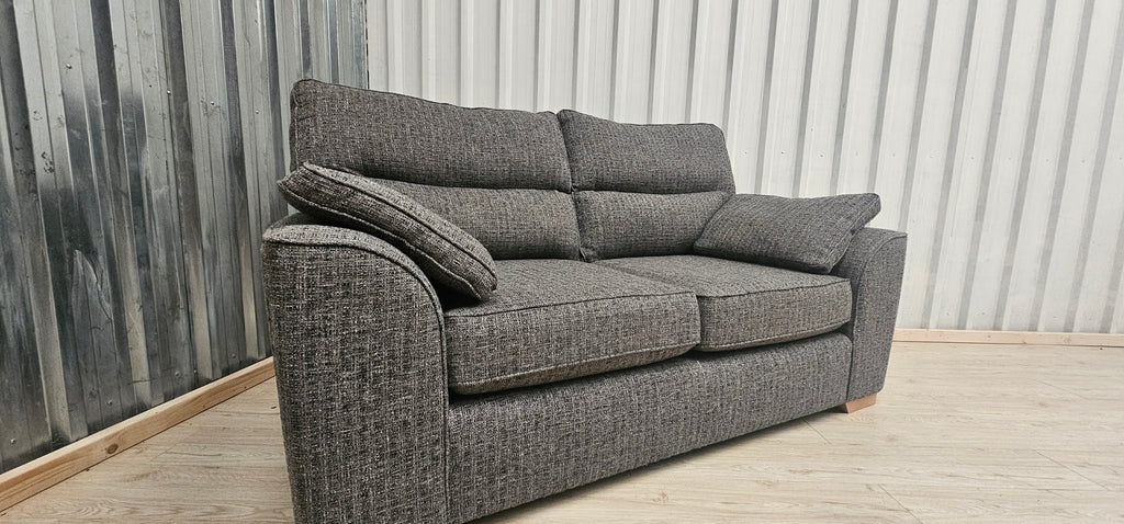 NEXT Stamford High Back Chunky Boucle Dark Grey