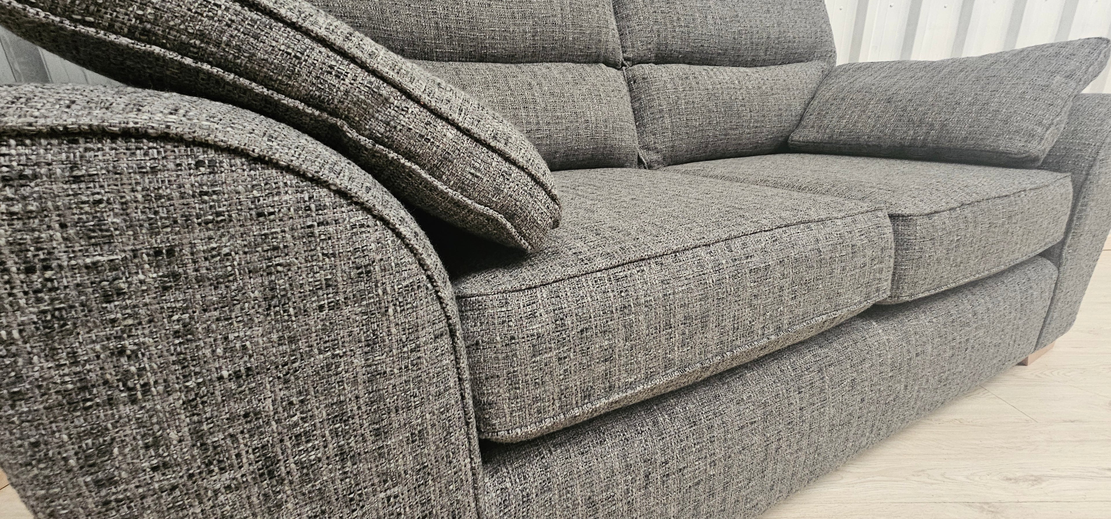 NEXT Stamford High Back Chunky Boucle Dark Grey