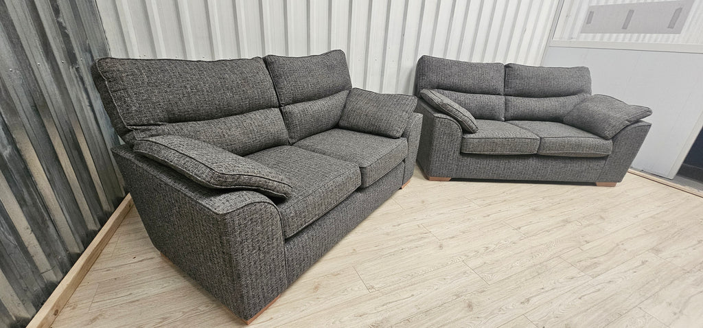 NEXT Stamford High Back Chunky Boucle Dark Grey