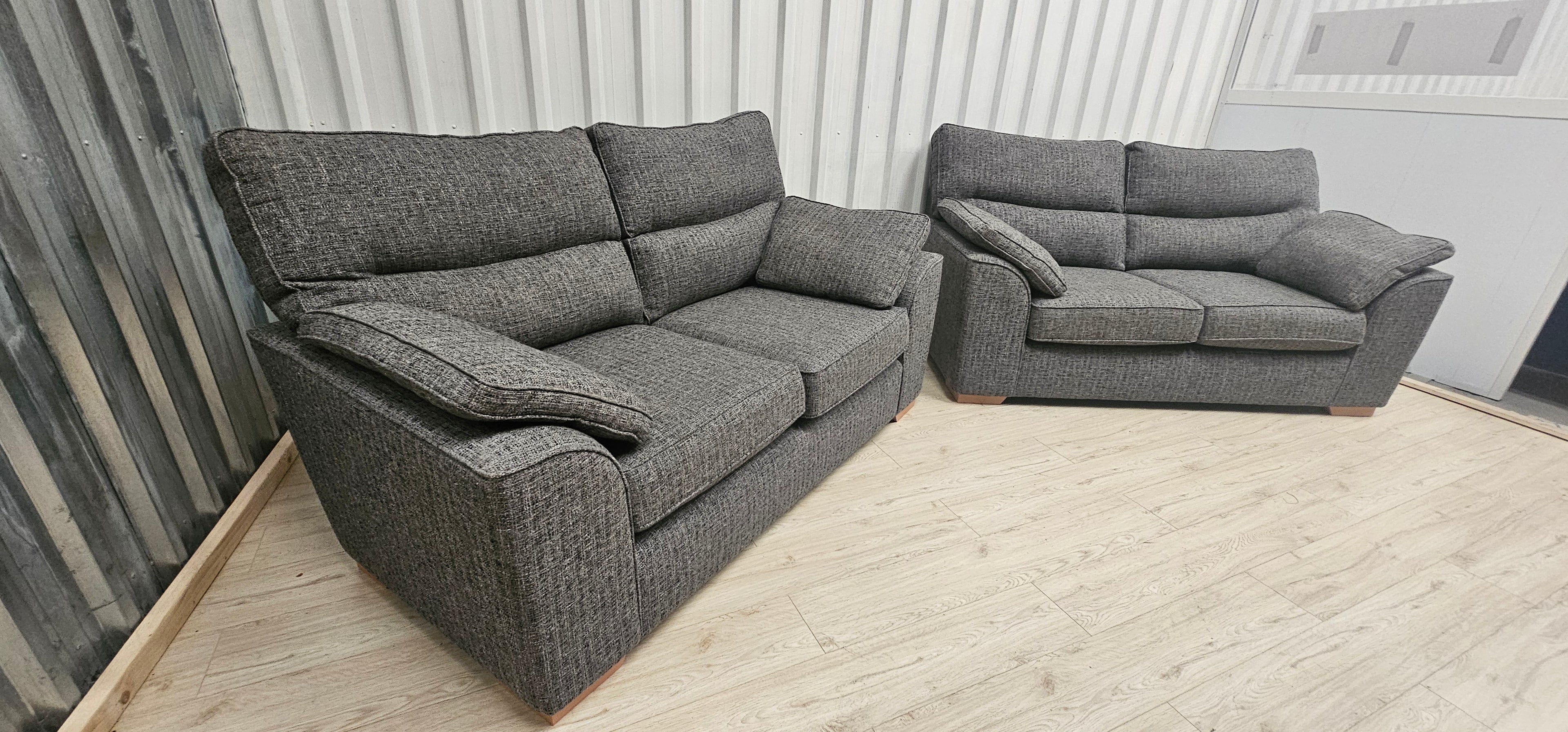 NEXT Stamford High Back Chunky Boucle Dark Grey