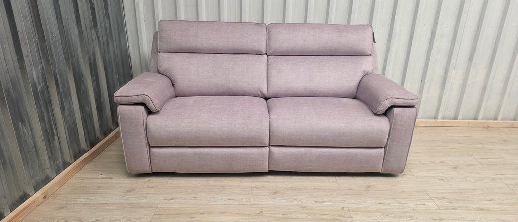 Oak Furniture Land Plush Beige Selby Electric Recliner 3 Seater