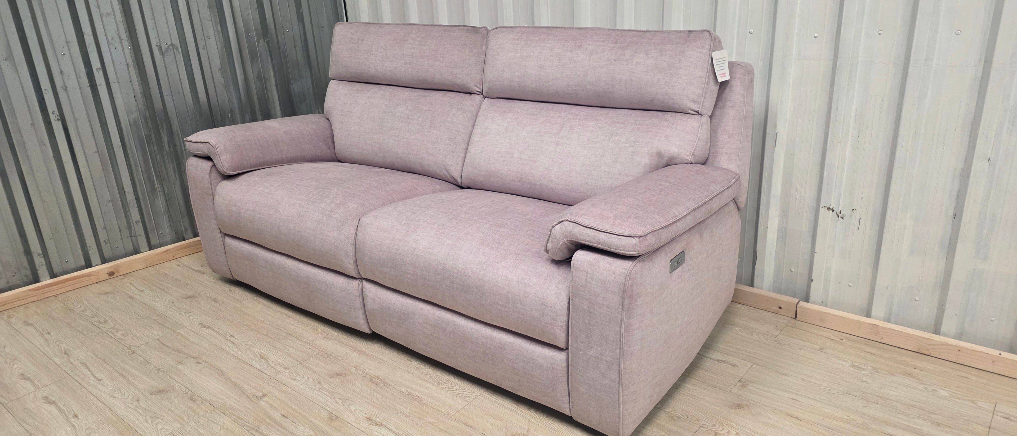Oak Furniture Land Plush Beige Selby Electric Recliner 3 Seater