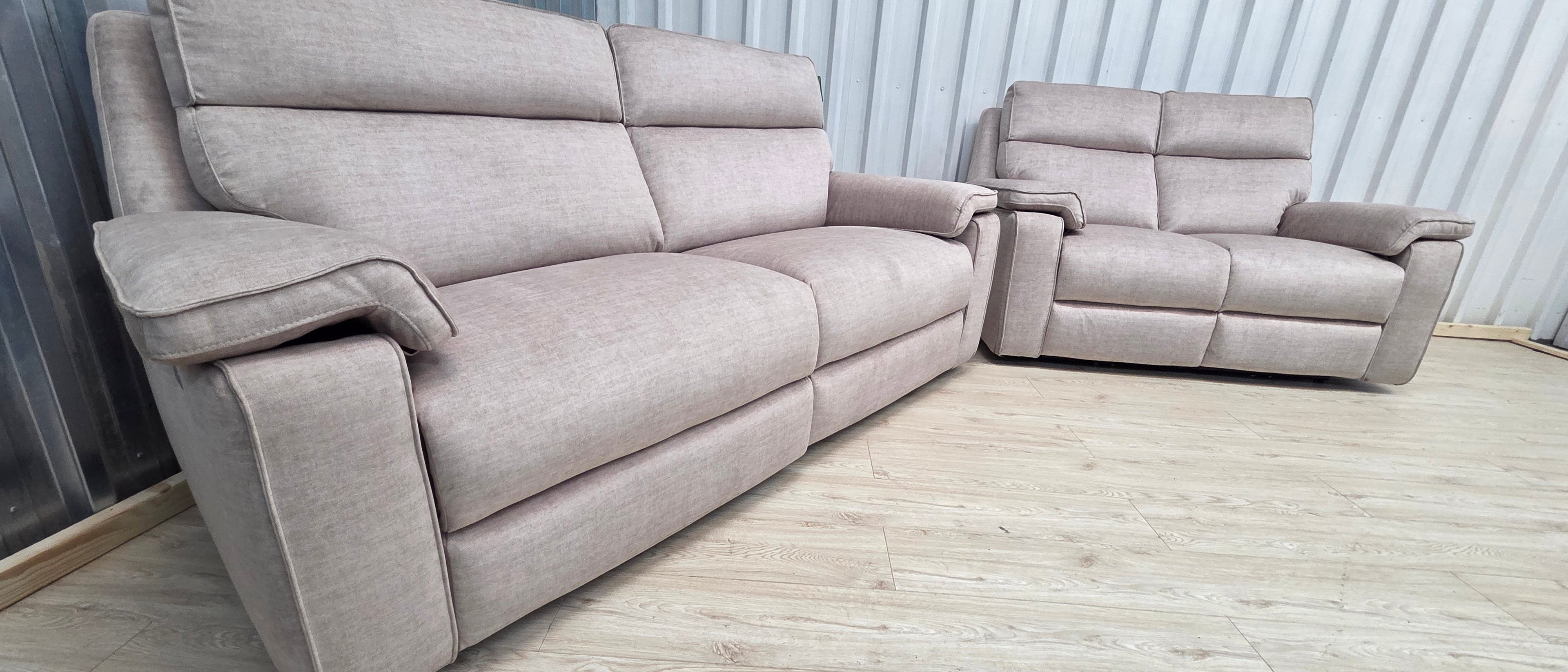 Oak Furniture Land Selby Electric Recliner Sofa Set