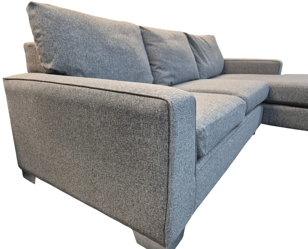 Next Sonoma Mid Grey Right-Hand Facing Chaise Sofa