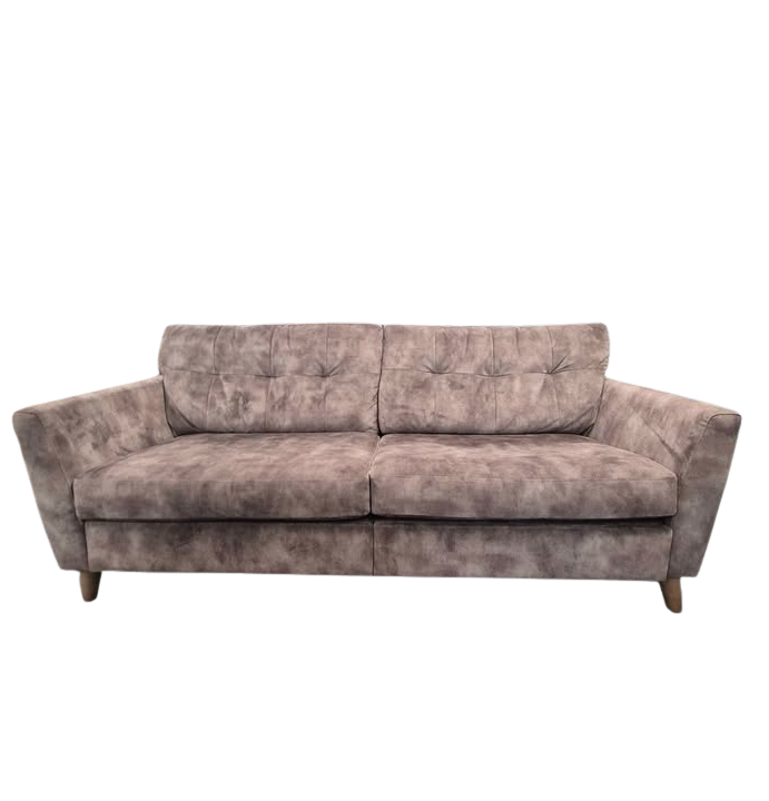 DFS New Studio Velvet Espresso 3 Seater Electric Recliner Sofa