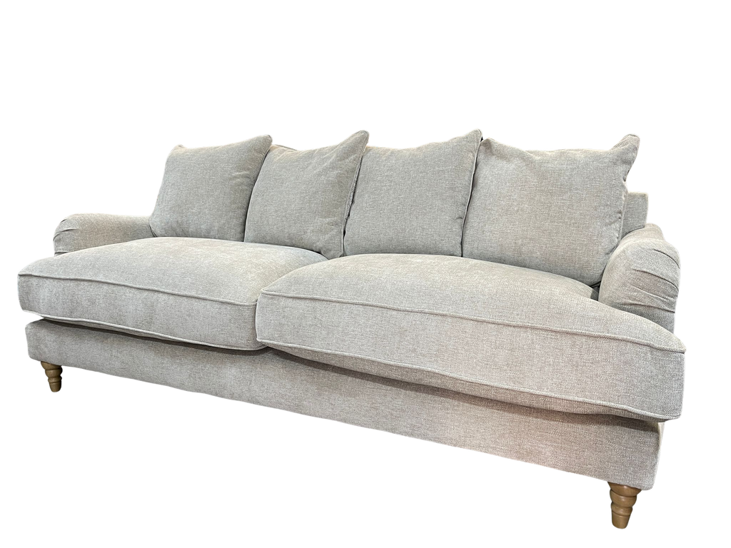 Oak Furniture Land Eloise Pillow Back Natural Marlan 4 Seater Sofa