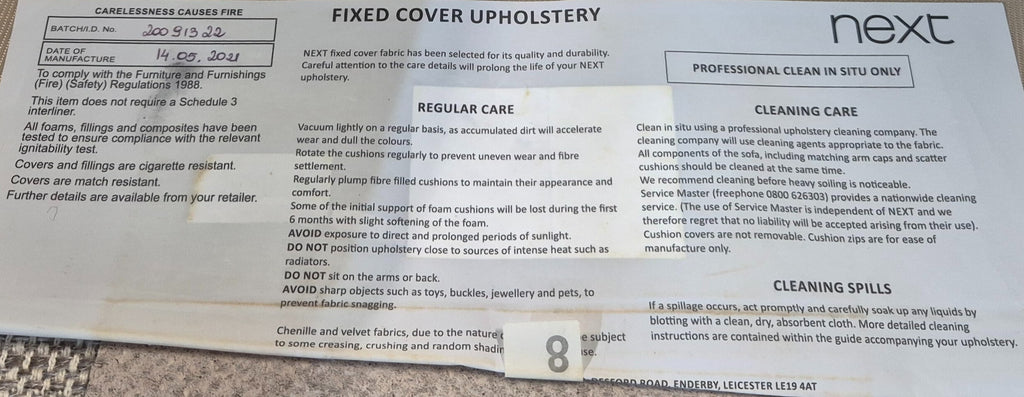 Next Heath Neutral 2-Seater Sofa