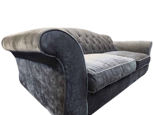 Chesterfield Crushed Velvet Style 3-Seater