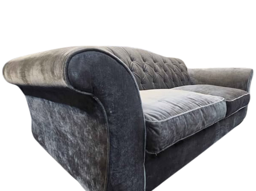 Chesterfield Crushed Velvet Style 3-Seater