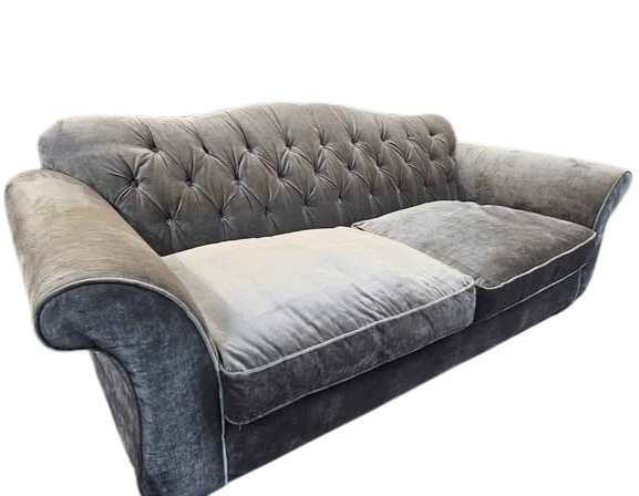 Chesterfield Crushed Velvet Style 3-Seater