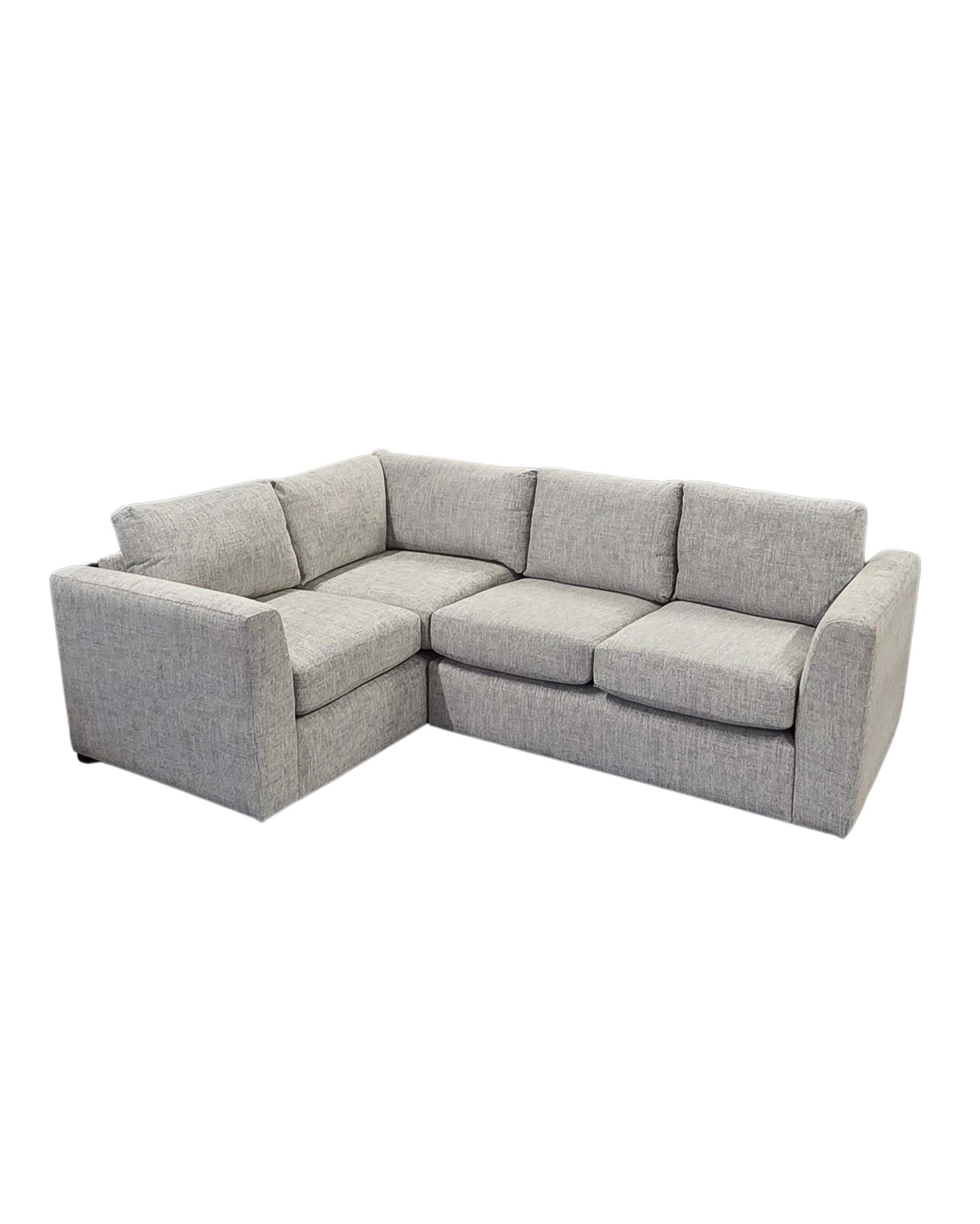NEW Textured Grey Dual Armed Corner Sofa