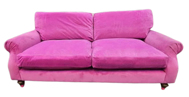 DFS Joules Cambridge 3-Seater Sofa – Magenta Pink Velvet