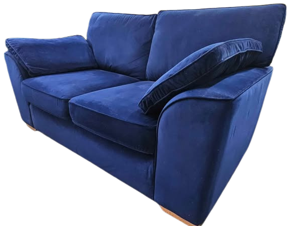 Next Stamford Blue Velvet Sofa