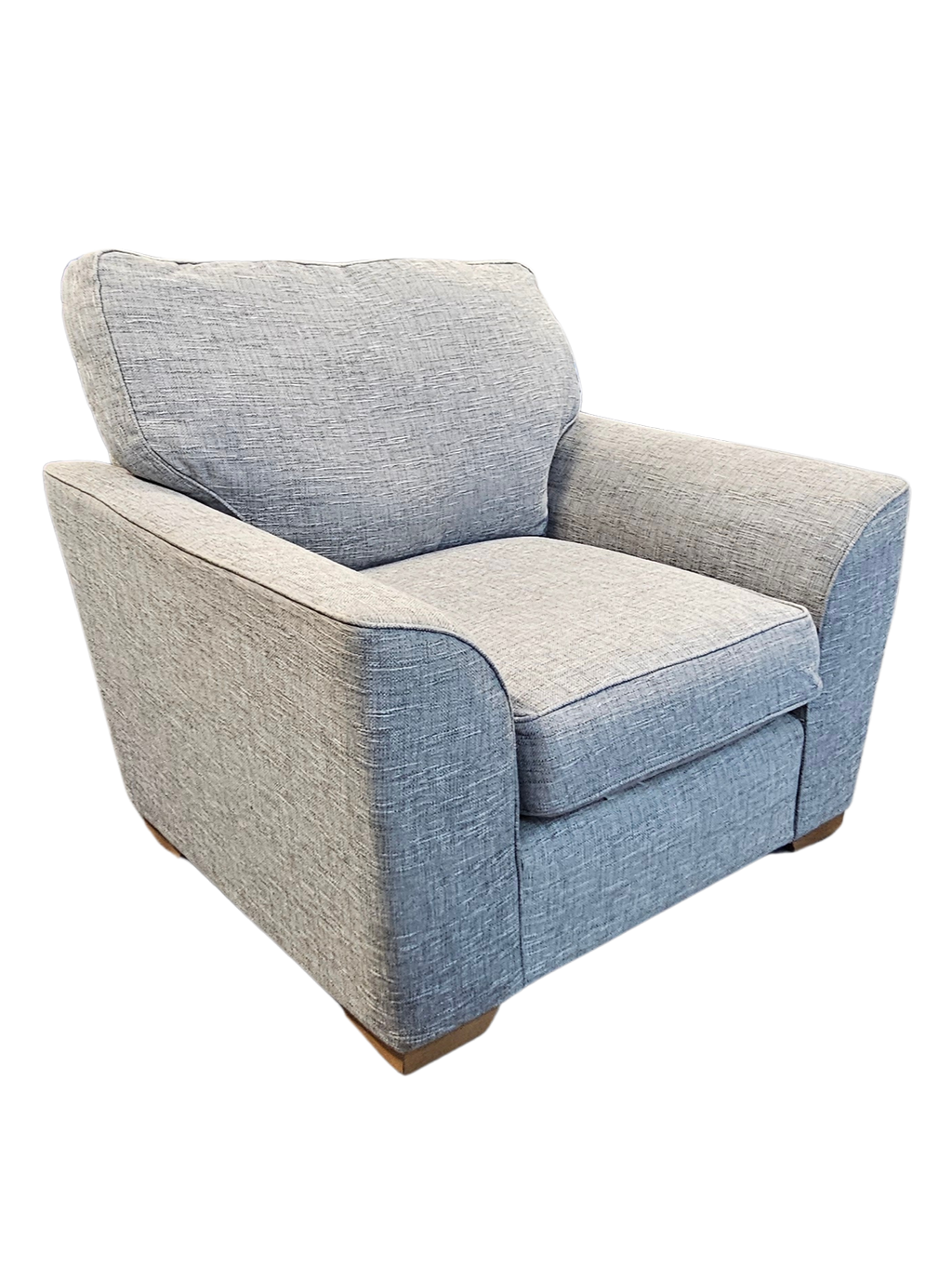 Next Stamford Boucle Weave Easy-Clean Armchair Light grey