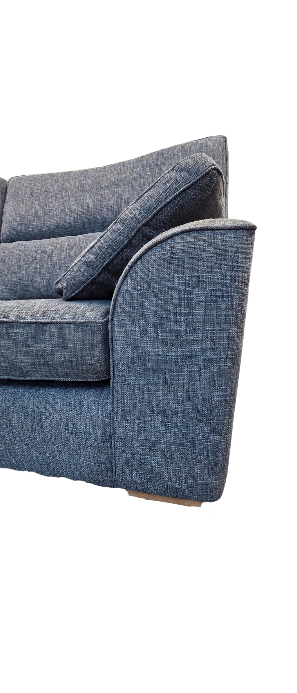 Next Stamford Large Right Hand Facing Corner Sofa – Dark Blue Boucle Weave