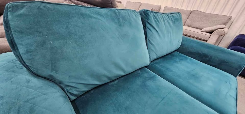 Teal Velvet DFS Orka 2 Seater