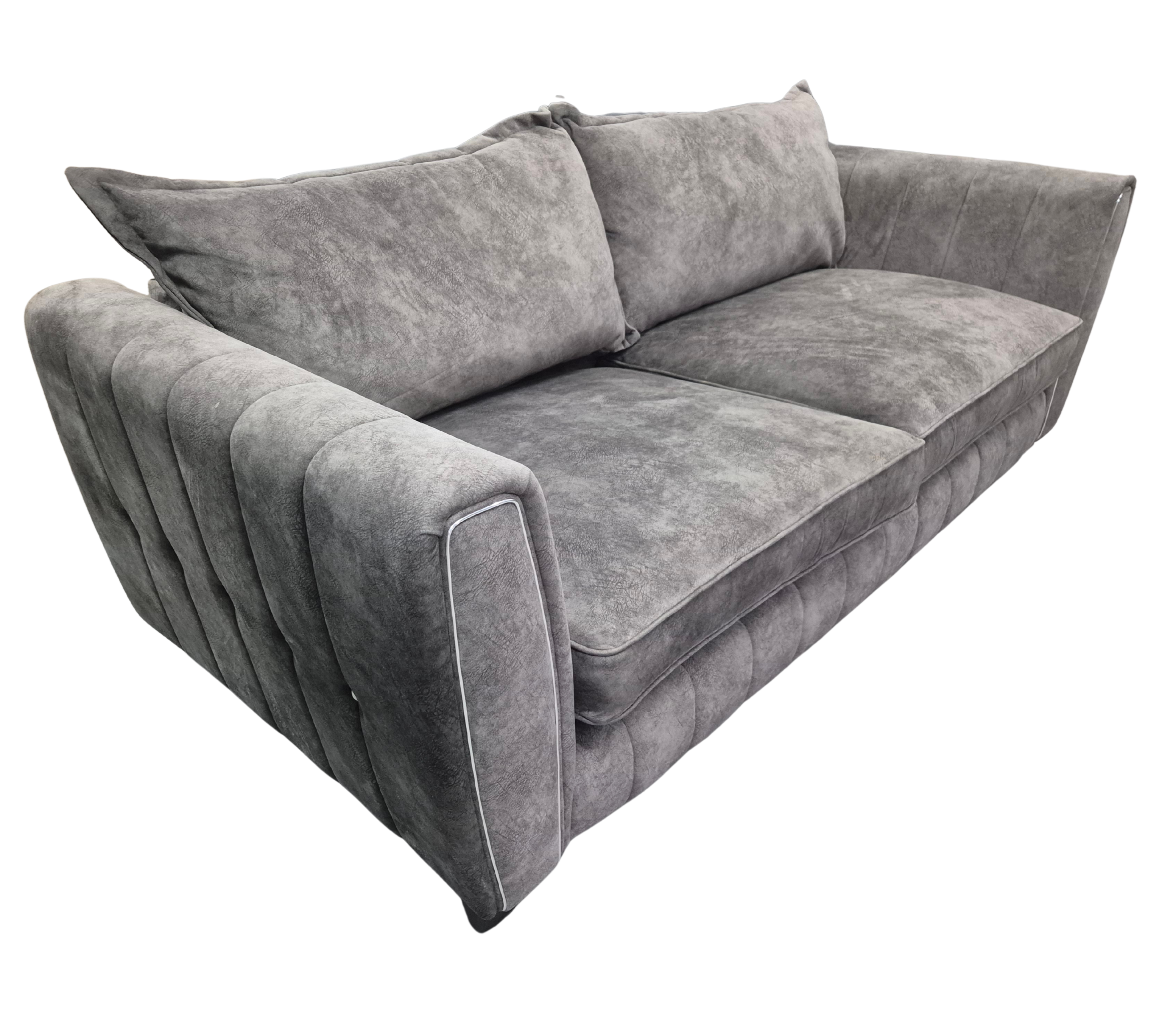 DFS Formal Back Charcoal Metallic Combination Cherished 4 Seater
