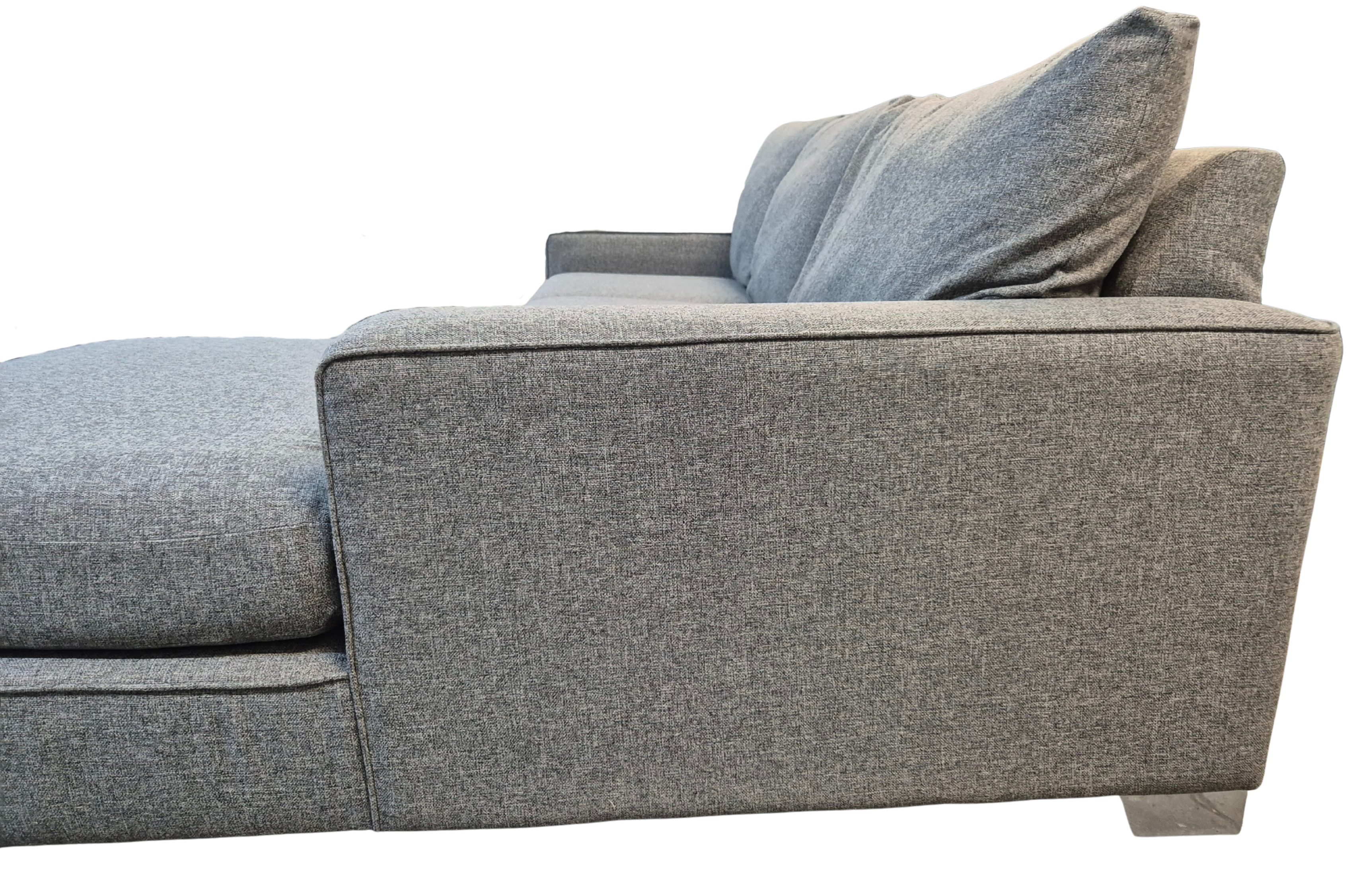 Next Sonoma Mid Grey Right-Hand Facing Chaise Sofa