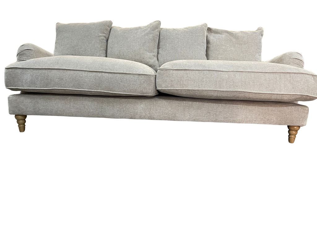 Oak Furniture Land Eloise Pillow Back Natural Marlan 4 Seater Sofa