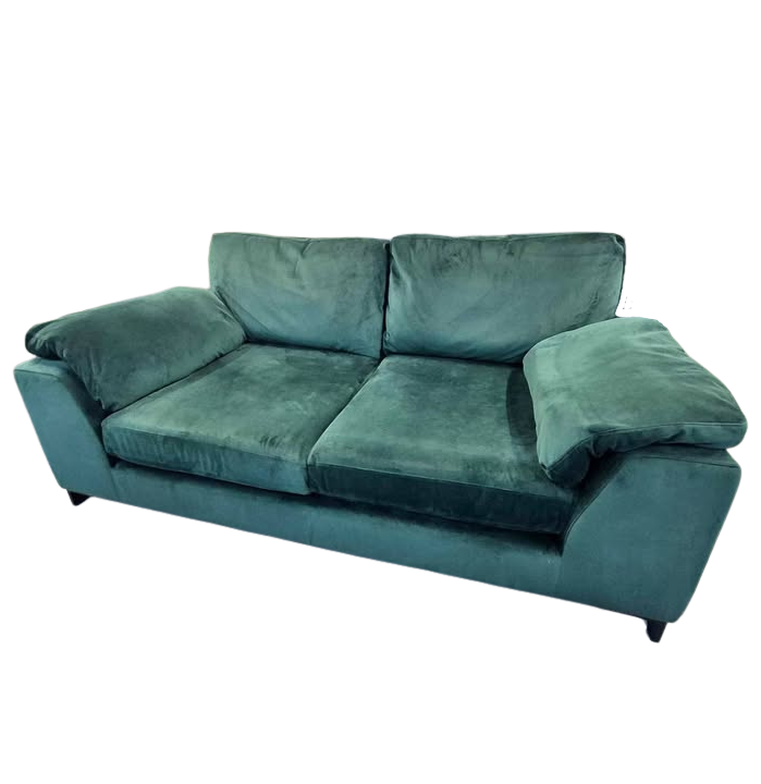 DFS Euphoria Sensual Velvet 2-Seater Sofa – Forest Green