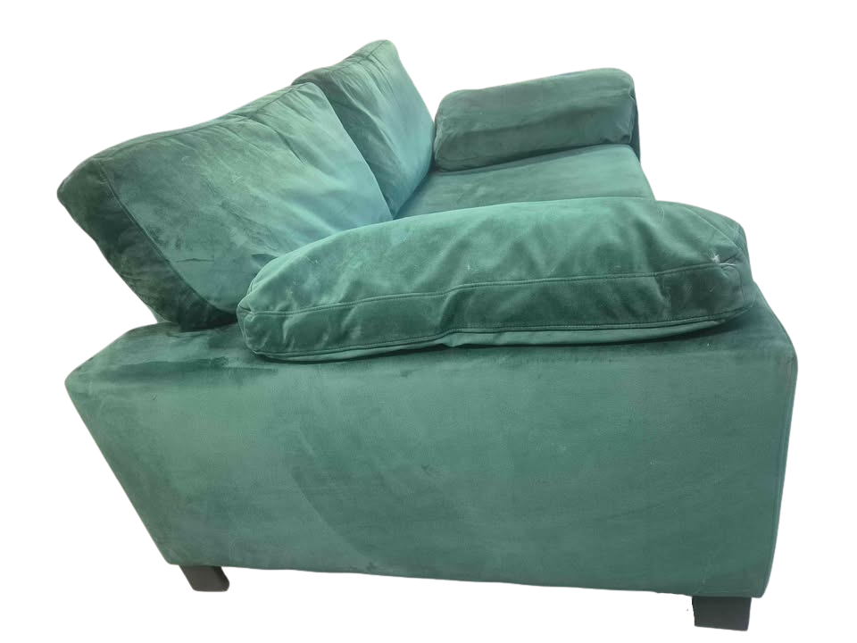 DFS Euphoria Sensual Velvet 2-Seater Sofa – Forest Green
