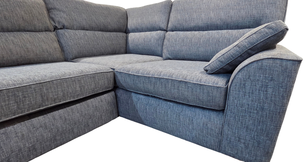 Next Stamford Large Right Hand Facing Corner Sofa – Dark Blue Boucle Weave