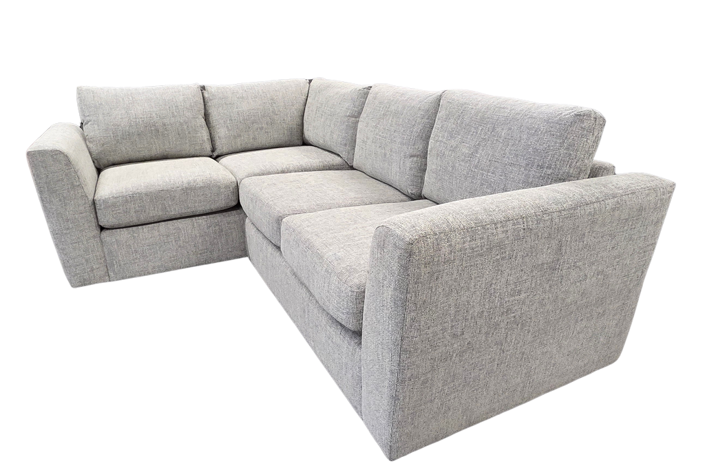 NEW Textured Grey Dual Armed Corner Sofa