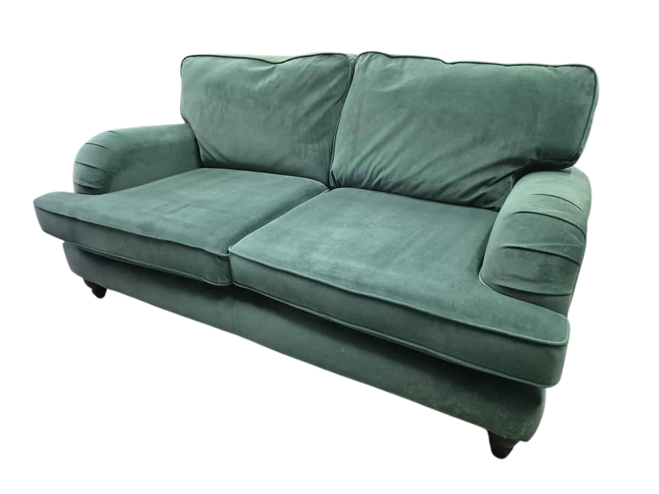 Next Lilly Green Velvet  Sofa