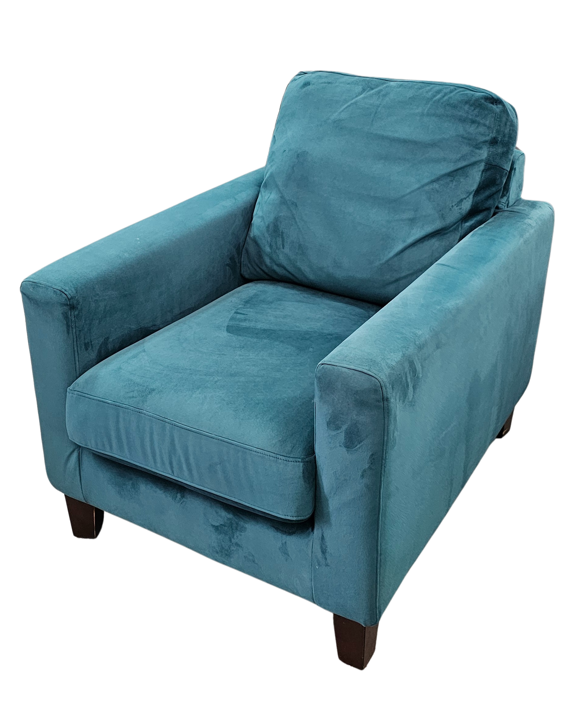 John Lewis – Teal Velvet Armchair
