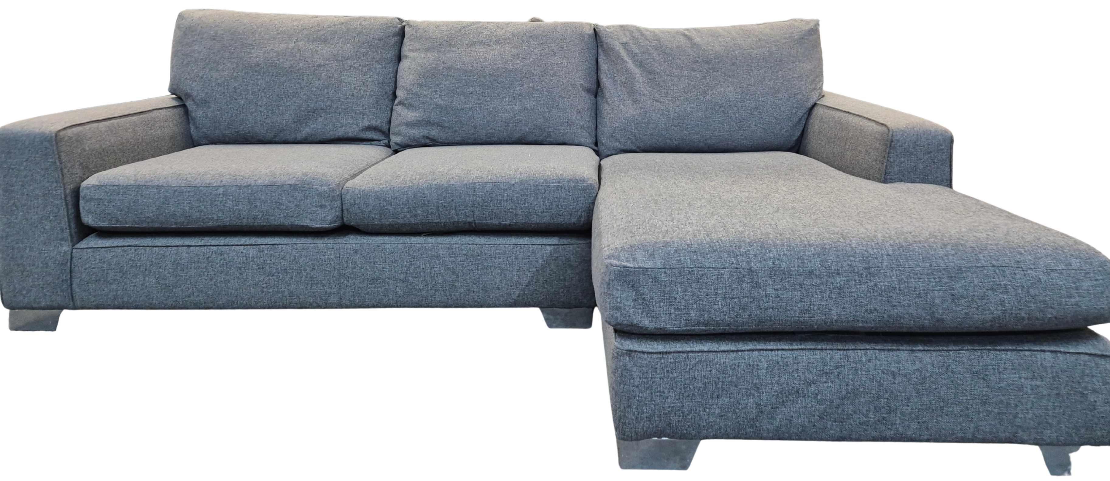 Next Sonoma Mid Grey Right-Hand Facing Chaise Sofa