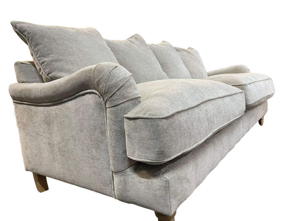 Oak Furniture Land Eloise Pillow Back Natural Marlan 4 Seater Sofa