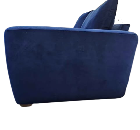 Snug Shack Blue Velvet 2 Seater Sofa with Storage