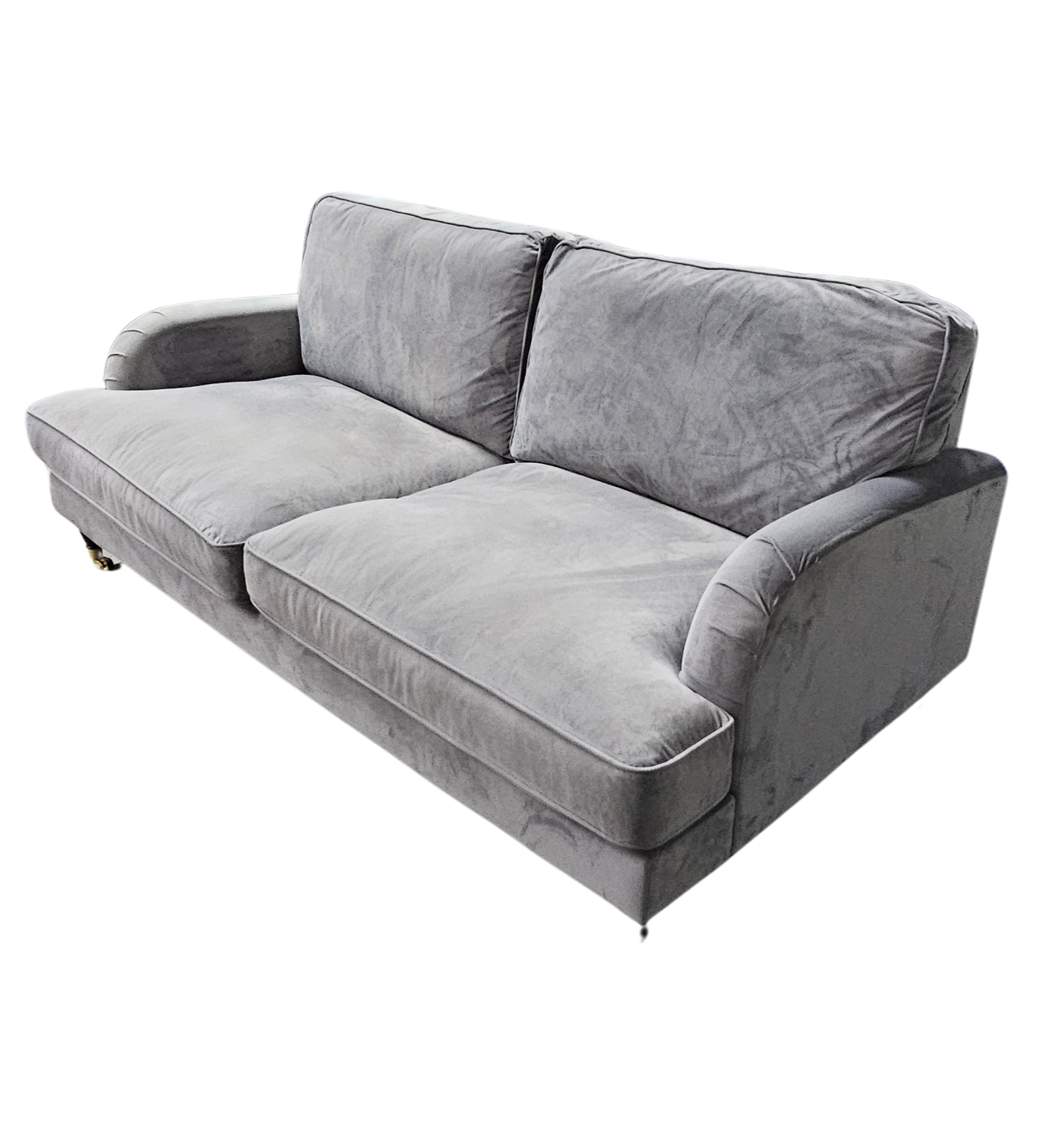 Grey Velvet 3 Seater