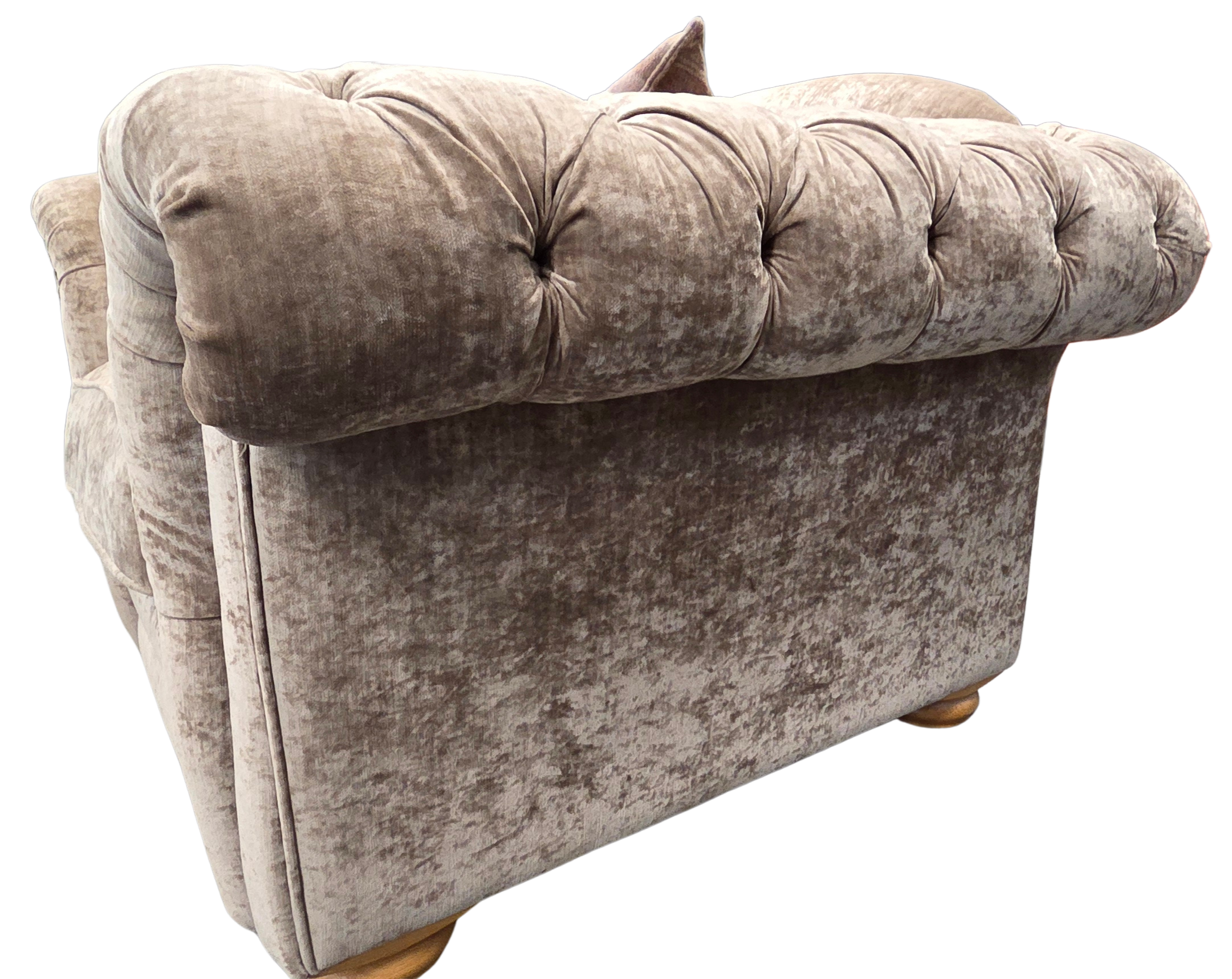 DFS Lochleven armchair -  Mink Chenille Opulent Velvet